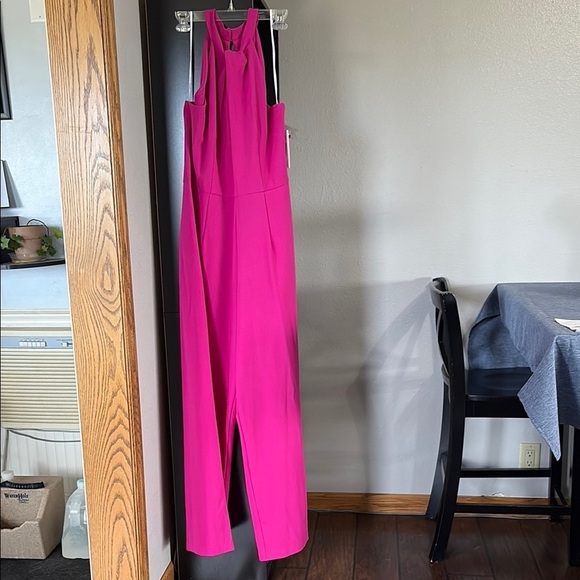 Julia Jordan Pants - Julia Jordan Women’s Sz 14 Fuscia Back Zip Wide Leg Pantsuit